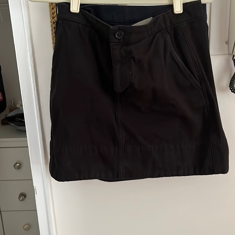 Black denim Mini skirt